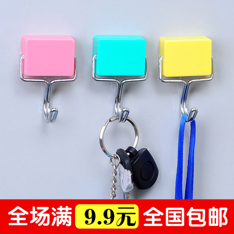 创意魔力磁性挂钩神器 冰箱磁铁粘钩超强磁力厨房吸铁石无痕粘胶高性价比高么？