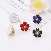 樱花胸针日系日本原宿金属花朵徽章jk制服配饰别针少女可爱饰品