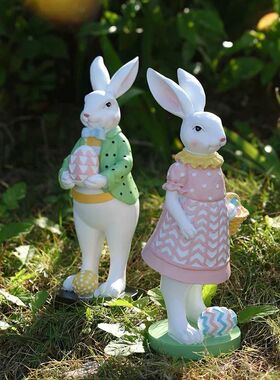 Bunny Figurines Easer Bunny Decor Easer Celebraion Cue Sprin