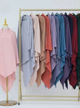 r Khimar Musilin Fashion Plain  Middle Eas Dubai Turkish Hea