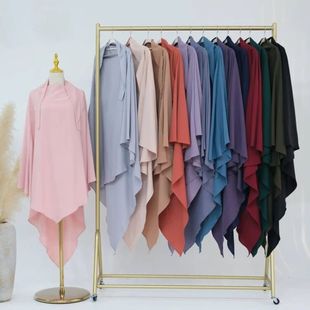 r Khimar Musilin Fashion Plain  Middle Eas Dubai Turkish Hea