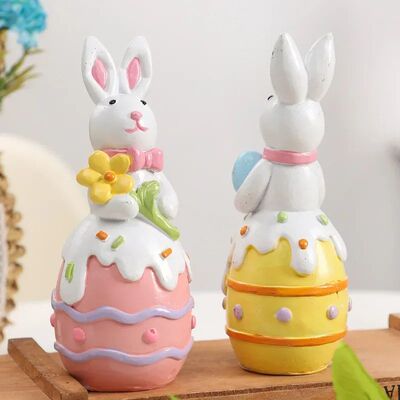 1Pc Children Gif Bunny Figurines Fairy Garden Cue Caroon Eas