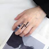 Wome Long Simple Fashion Open Style Geometric For strip Ring