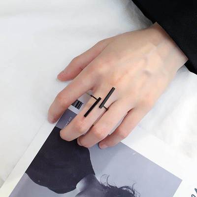 Fashion Simple Style Long strip Geometric Open Ring For Wome
