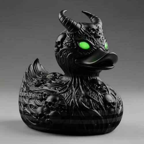 Skeleton Duck Decorative Resin Ornament Halloween Study Desk
