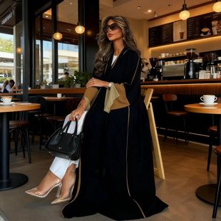 Women Elegant Morocco Party Dresses Split Sleeve Cardigan s