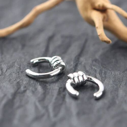 Small Circle Ear Clip for Men Simple and High-end Without Ea