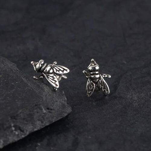 Retro Fly Earrings Men's Trendy Personality Punk Style Thai