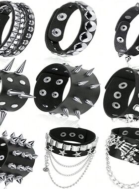 Hip Hop Rives, Creaive Punk Braceles, Daily Holiday Pary Wea