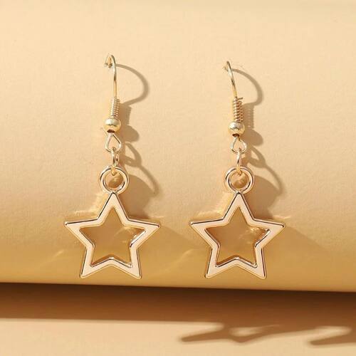 Fashion five-pointed star jewelry Popular creative metal cut