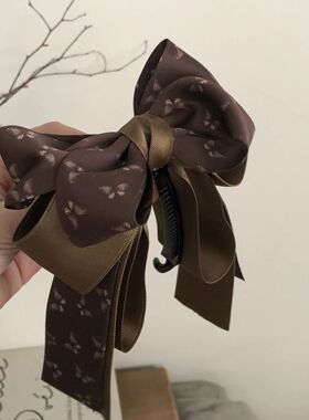 1 Pc Fabric Large Bow Hair Clip for Women, Elegant French  S