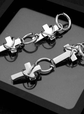 New Cross Personalized Fashion Stainless Steel Earrings