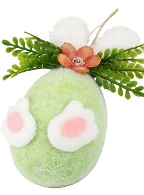 Lovely Bunny Easer Egg Ornamens DIY Rabbi Spring Huning Pary