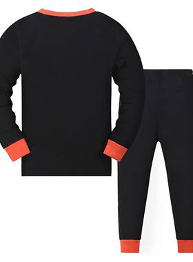 Halloween glow-in-the-dark patterned long-sleeved and long p