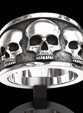 New Alloy Punk Style Biker Skull Finger Ring Skeleton Men Wo