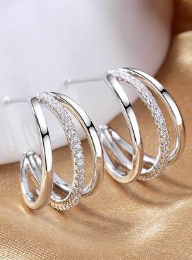 Huitan High Quality Silver Color Claws Stud Earrings for Wom