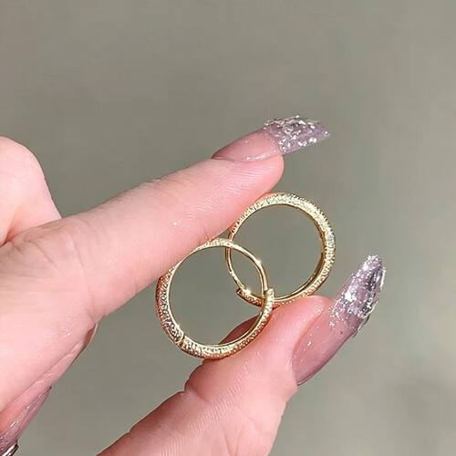 Shinning Silver Color Circle Hoop Earrings for Women Galaxy