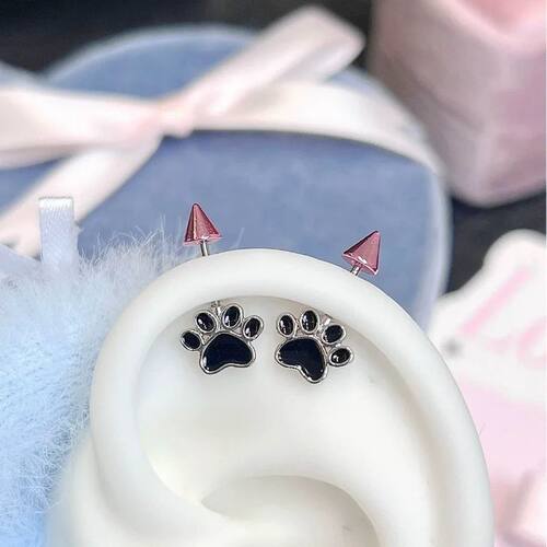 Y2K Cute Cat Claw Little Devil Nail Ear Bone Nail - Exaggera