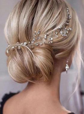 New Crystal Wedding Hairband Bridal Tiara Flower Headpiece H