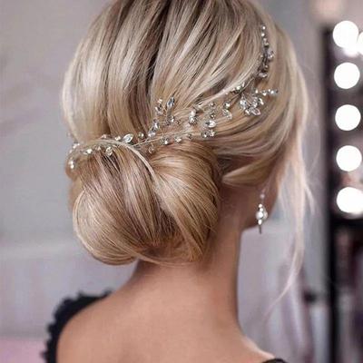 New Crystal Wedding Hairband Bridal Tiara Flower Headpiece H