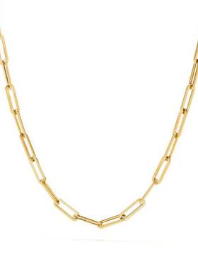 2023 Hot Fashion Paperclip Link Chain Women Necklace Stainle