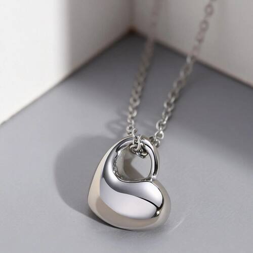 Stainless Steel Memorial Urn Jewelry Love Heart Pendant Neck