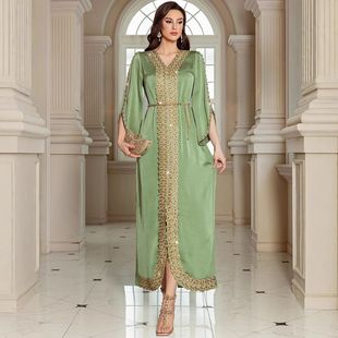 Jalabiya 2025  Dress Women  Beading Diamond Party Dress Lace