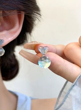 2024 Swee Whie Transparen Resin Opal Sone Earrings Acrylic L