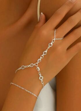 Fashion Mulilayer Rhinesone Beaded Bracele Ring for Women Li