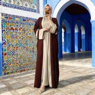Dress s Women 2 Piece Set Musulman Ensembles Morocco Caftan