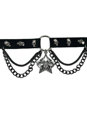 Rero Punk Gohic Personaliy Y2k syle Heavy indusry syle Cross