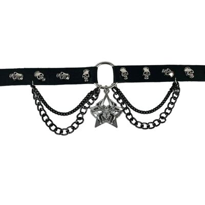 Rero Punk Gohic Personaliy Y2k syle Heavy indusry syle Cross