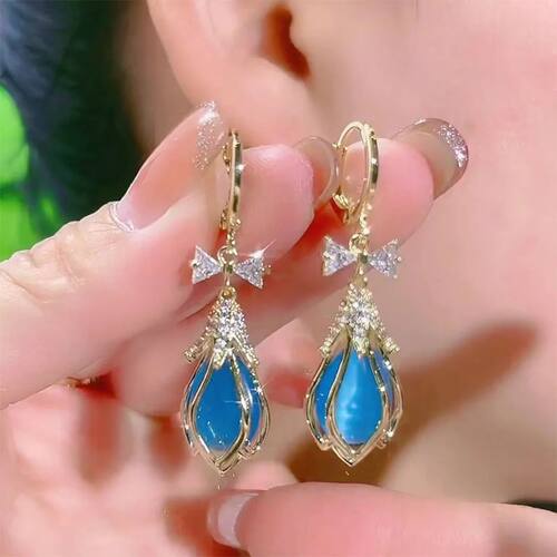 New bow sud earrings female design high sense Inerne celebri