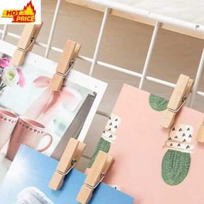 62CD 12Pcs Phoo Clip Bunnies Pegs wih 1.5Yard Twine Sring Fo