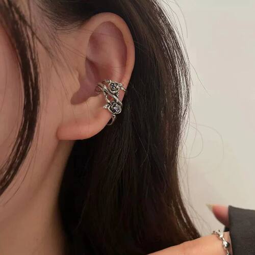 Retro Rose Thorn Ear Clip for Women Premium No Ear Holes Sin