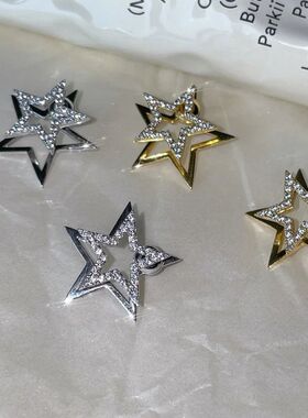 Minimalis Syle Hollow Penagonal Sud Earrings For Women Perso