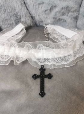 Gothic Lace Choker Necklace for Women Girls Halloween Cospla