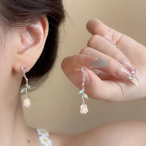 new super fairy  temperament enamel drop glazed flower imita