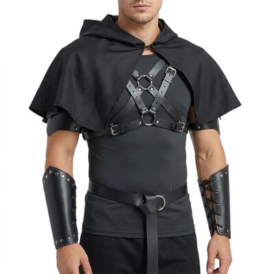 Medieval Knight Armor Renaissance Retro PU Leather Harness H