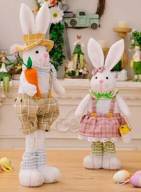 Easer Rabbi Ornamens Sanding Bunny Ornamens For Table Cenerp