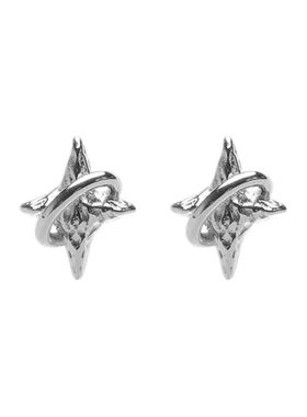 Four Pointed Star Earrings for Men Trendy Personalized Creat