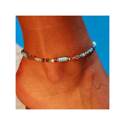 Colorful Boho Beaded Anklet For Women Beach Jewelry Accessor