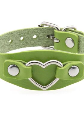 Punk Harajuku nd Fashion Hear shape Bracele Sainless seel Le