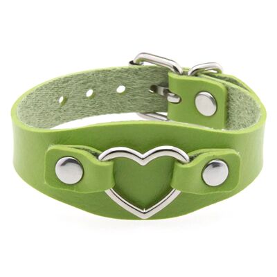 Punk Harajuku nd Fashion Hear shape Bracele Sainless seel Le