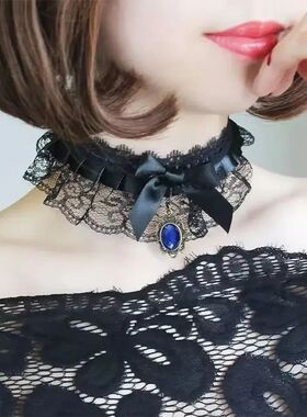 Punk Sexy Personaliy nd Simple Fashion Temperamen Bow Black