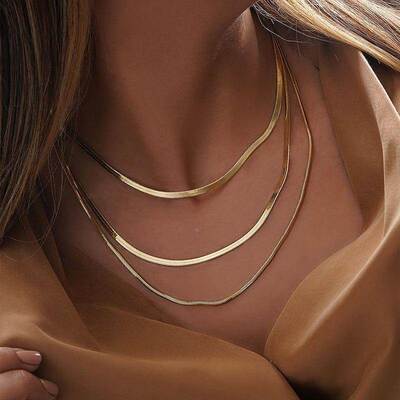 Fashion Vintage Snake Chain Necklace Men Women Unisex Collar