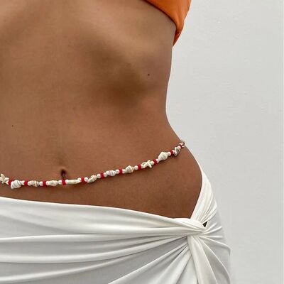 Colorful Starfish Shell Waist Chain Acrylic Soft Pottery Boh