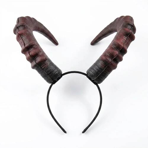 Red Devil Horns Headband Large Demon Horn Halloween Costume