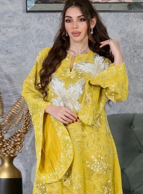 2025 Diamonds  Mubarak Djellaba for Women Prin  Dress Dubai