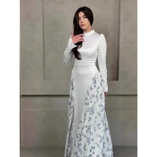 Summer Women Party Dress Polka Dot Long Dresses Caftan Ro